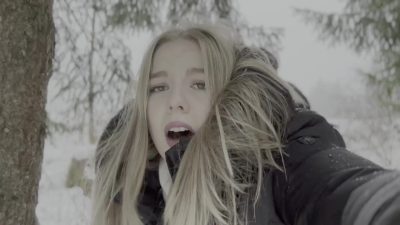 หนังavฝรั่ง Lara Blond – German teen get f in the winter forest